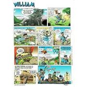 Carte prénom en BD - William - 15x21 cm